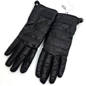 UGG Sherpa Fabric Glove With Zipper Black Size S/M New With Flaw